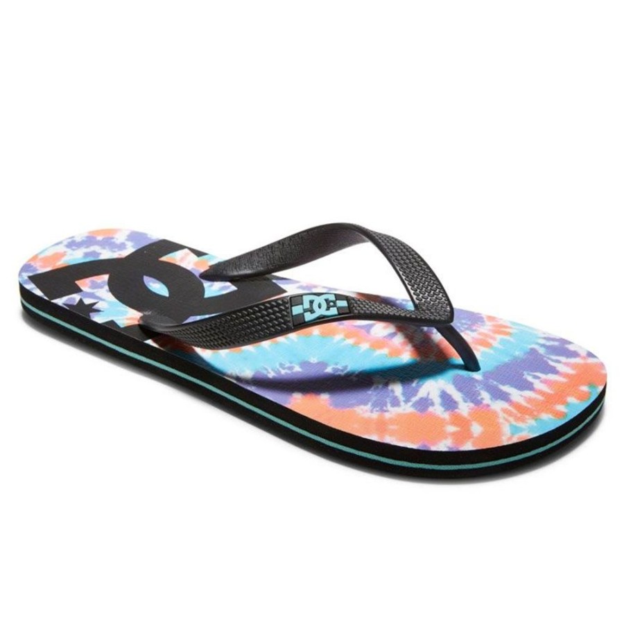 Uomo DC SHOES Sandali E Infradito | Infradito Uomo Mare Spray Tie Primary Tie Dye