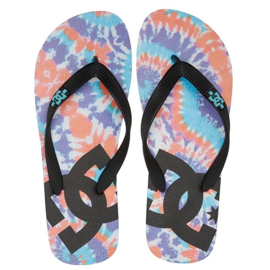 Uomo DC SHOES Sandali E Infradito | Infradito Uomo Mare Spray Tie Primary Tie Dye