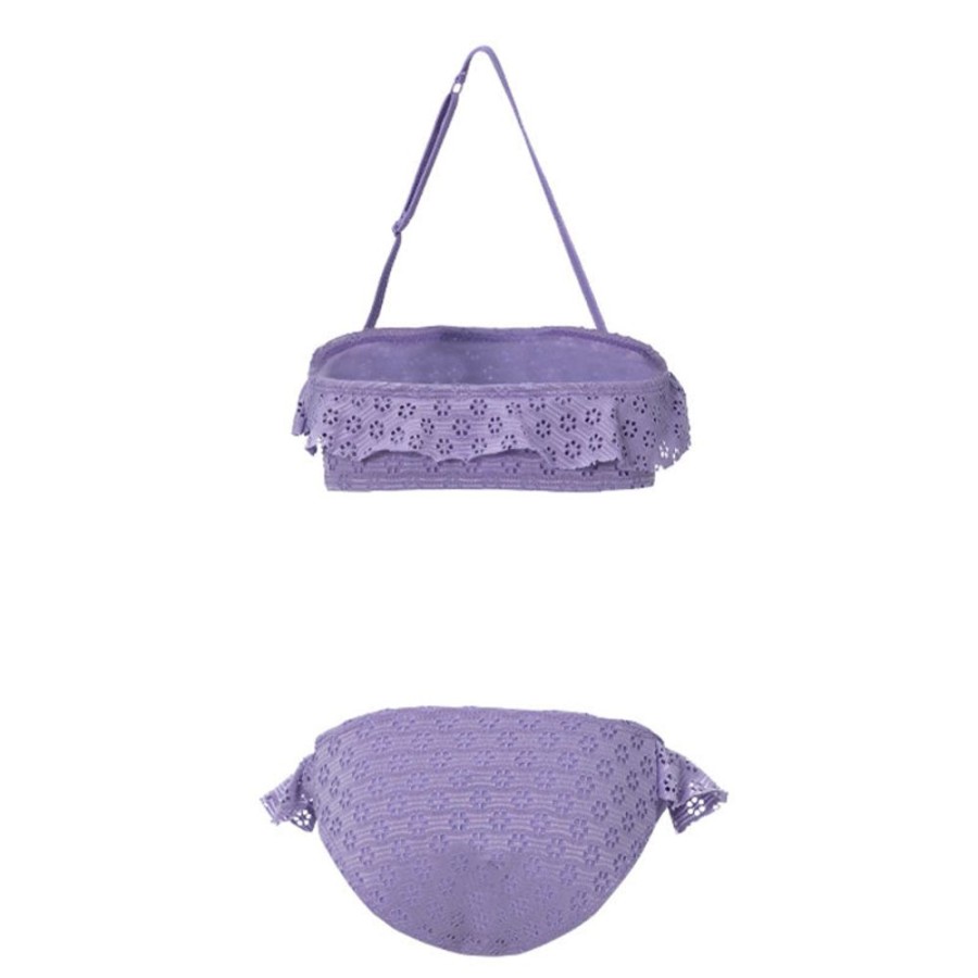 Bambini LOSAN Costumi | Bikini Bambina Sangallo Volant