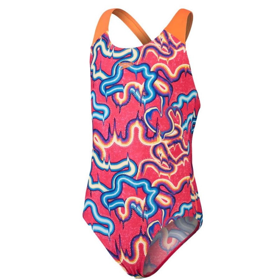 Bambini SPEEDO Costumi | Costume Bambina Allover Digital Splashback