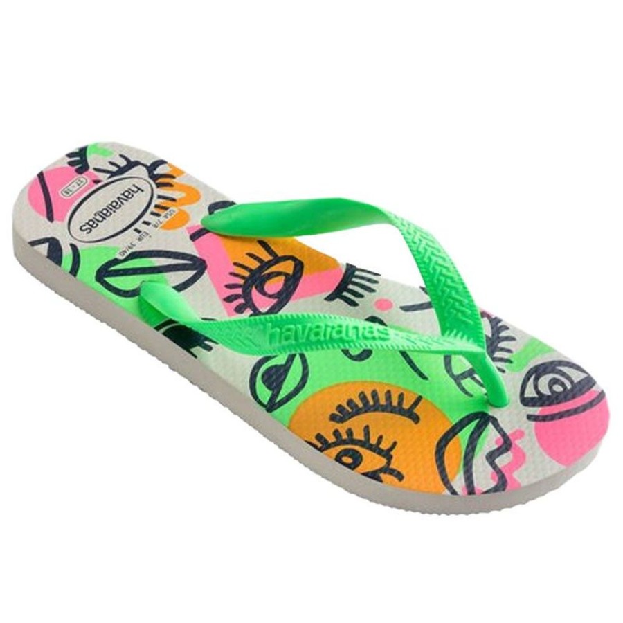 Donna HAVAIANAS Sandali E Infradito | Infradito Donna Top Cool 1049 Bianco/Verde