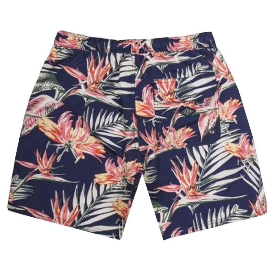 Uomo SUPERDRY Costumi | Bermuda Uomo Vintage Hawaiian Ums Navy Paradise