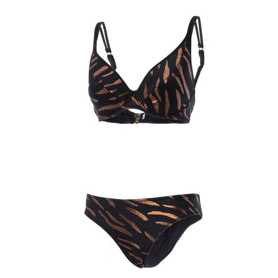 Donna LILY BEACH Costumi | Bikini Donna Push-Up Soft Cups Bronzo Ponza