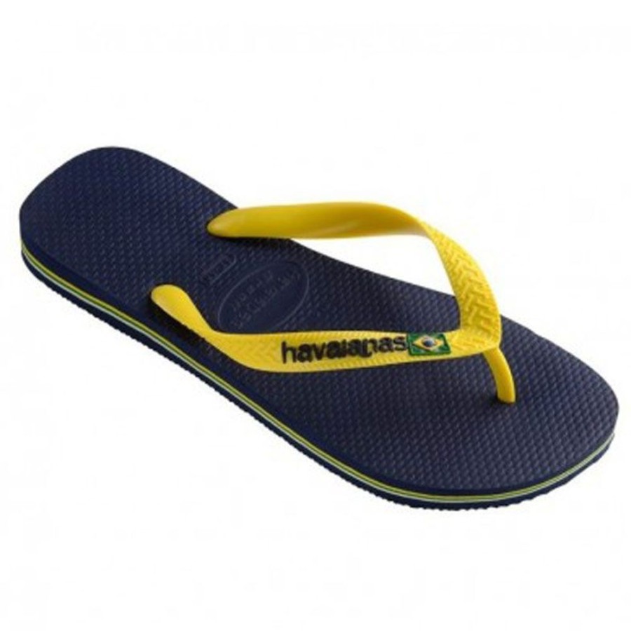 Donna HAVAIANAS Sandali E Infradito | Infradito Donna Brasil Logo 3587 Blu/Giallo