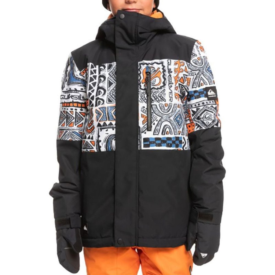 Bambini QUIKSILVER Per Lo Sport | Giacca Bambino Mission Printed Block