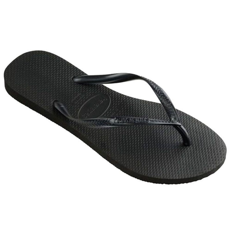 Donna HAVAIANAS Sandali E Infradito | Infradito Donna Slim Metallic 0090 Nero