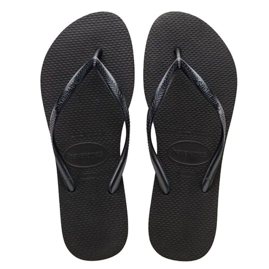 Donna HAVAIANAS Sandali E Infradito | Infradito Donna Slim Metallic 0090 Nero