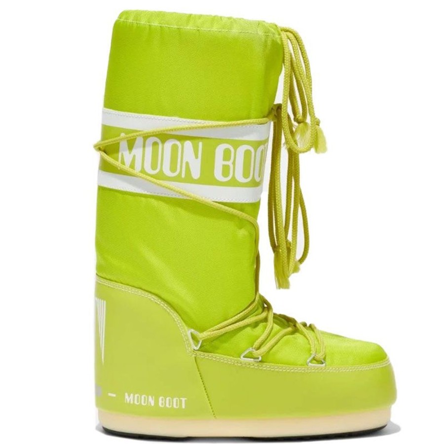 Bambini MOON BOOT Doposci | Doposci Bambino Nylon 27/34 070 Lime