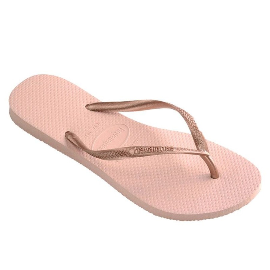 Donna HAVAIANAS Sandali E Infradito | Infradito Donna Slim Metallic 0076 Ballet Rose