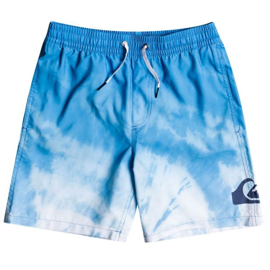 Bambini QUIKSILVER Costumi | Boxer Bambino Faded Logo 15 Bfa6 Airy Blue