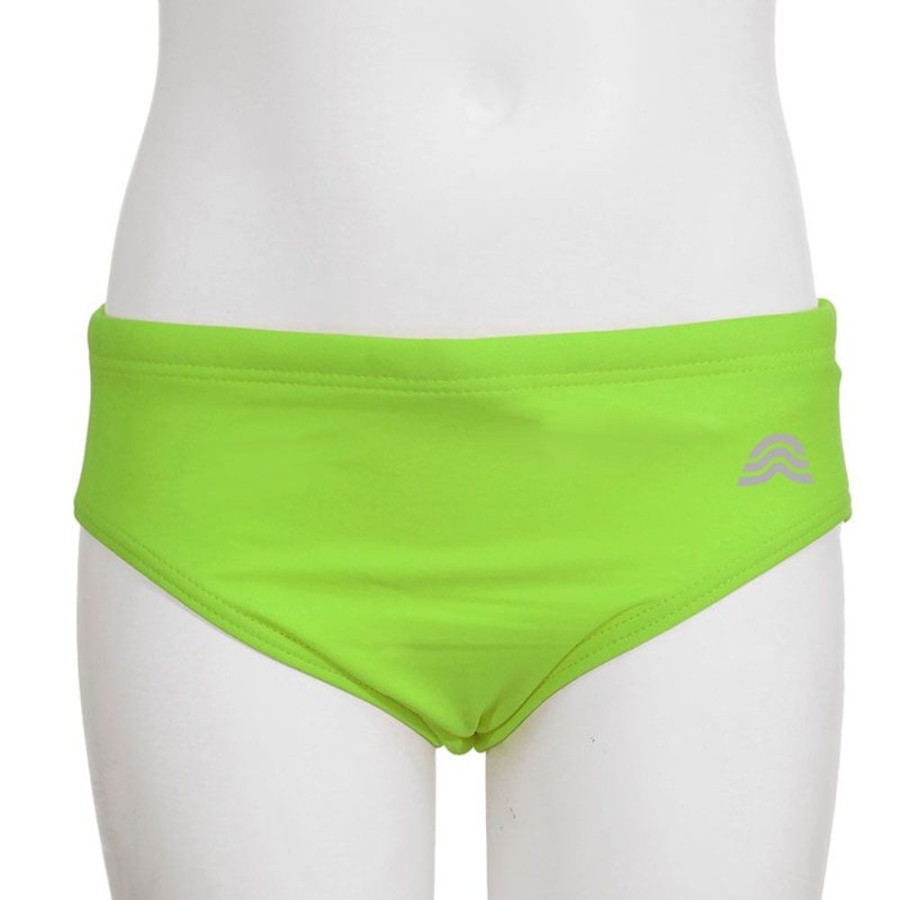 Bambini AQUARAPID Costumi | Slip Ragazzo Bobo Logo Retro Ki Lime Fluo