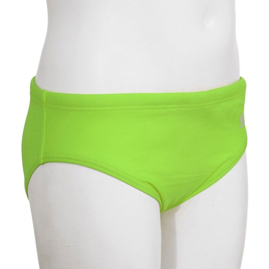 Bambini AQUARAPID Costumi | Slip Ragazzo Bobo Logo Retro Ki Lime Fluo