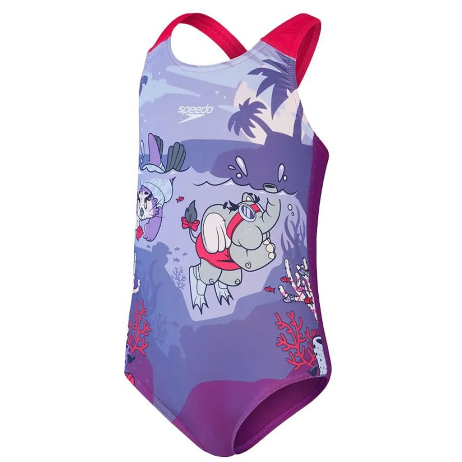 Bambini SPEEDO Costumi | Costume Bambina Learn To Swim Crossback