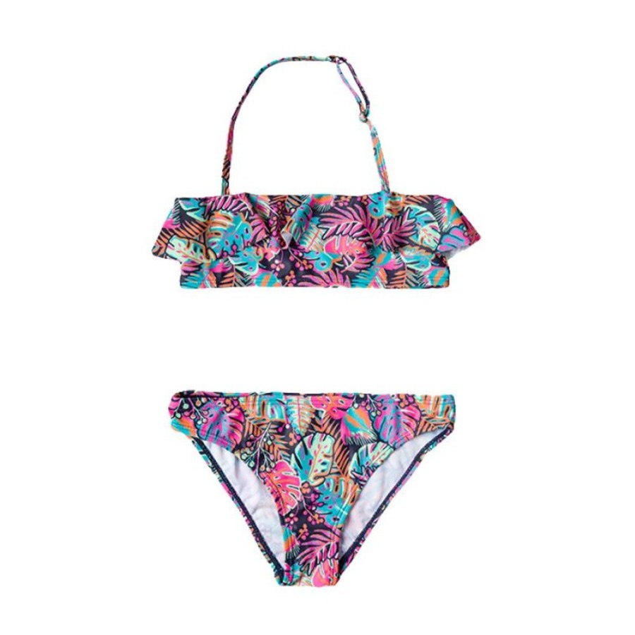 Bambini LOSAN Costumi | Bikini Ragazza Con Stampa Foglie