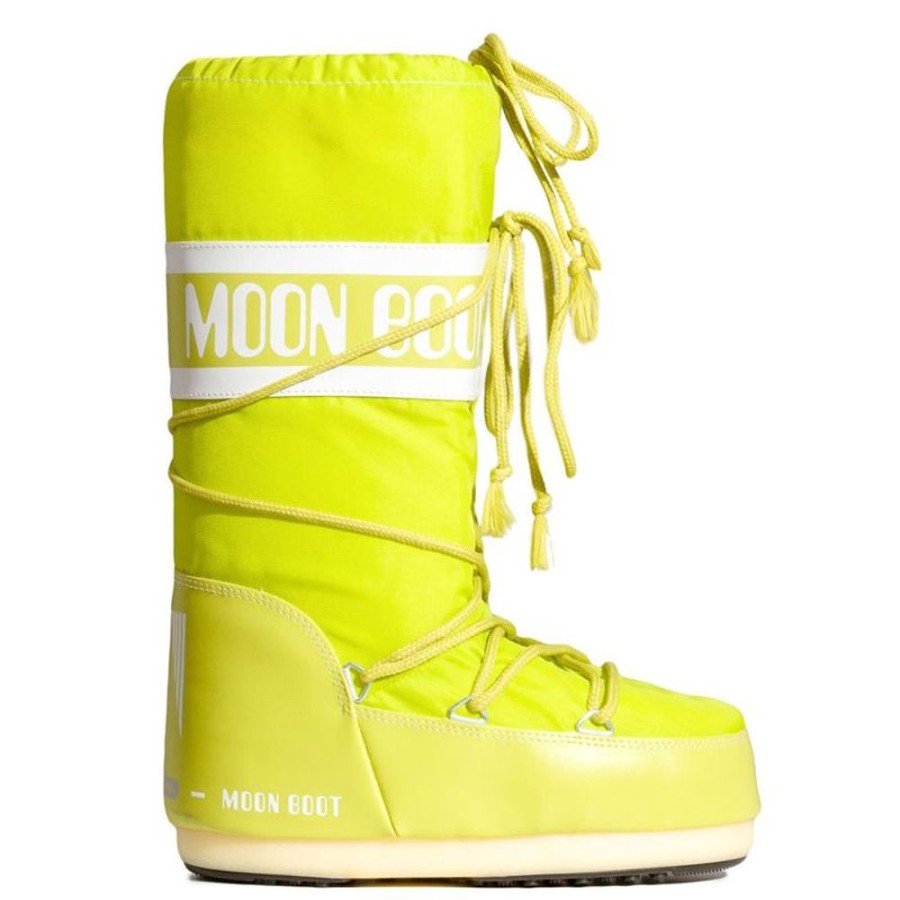 Bambini MOON BOOT Doposci | Doposci Bambino Nylon 23/26 070 Lime